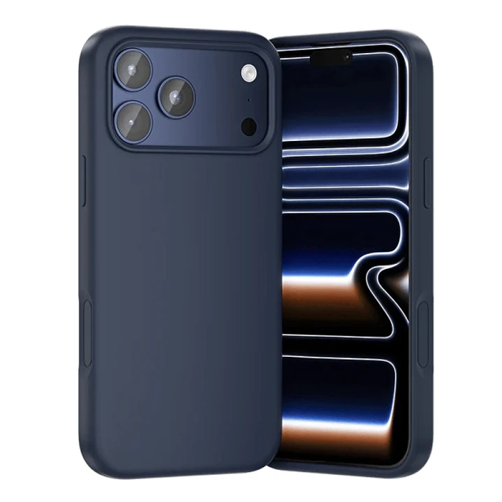 Vention Funda de Silicona para Iphone 17 Pro Max - Anillo Magnetico MagSafe - Incluye Accesorios - Color Azul 1