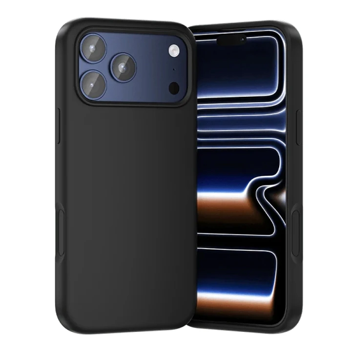 Vention Funda de Silicona para Iphone 17 Pro Max - Anillo Magnetico MagSafe - Compatible con Carga Inalambrica - Color Negro 1