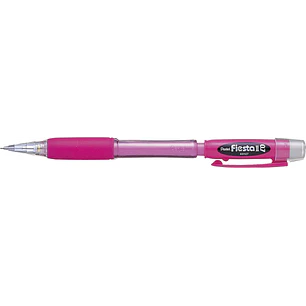 Pentel Fiesta II Portaminas HB 0.7mm con Goma - Incluye 2 Recargas - Grip de Goma - Diseño Ergonomico - Color Rosa