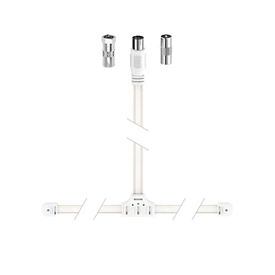 Hama Essential Antena Dipolo DAB+ - Cable Coaxial de 1.75m - Color Blanco