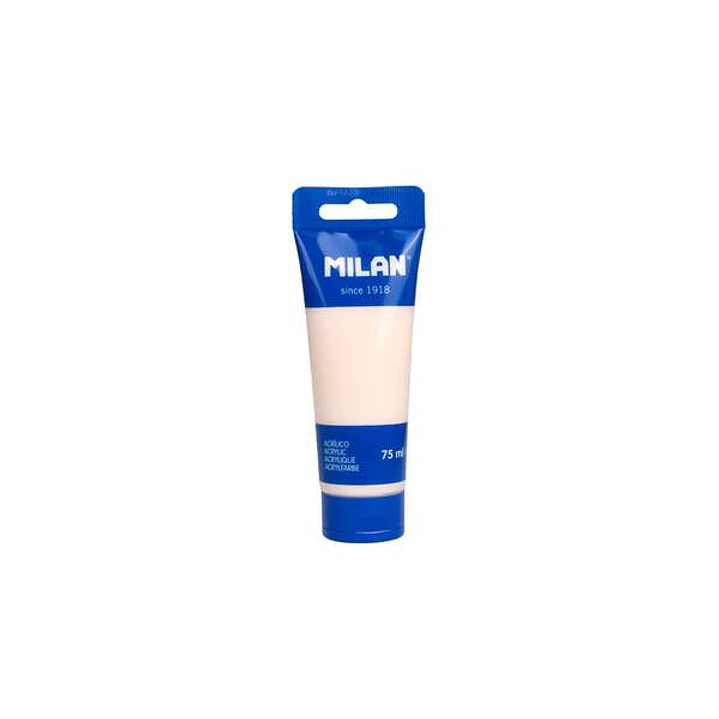 Milan Tubo de Pintura Acrilica 75ml - Pigmentos de Alta Calidad - Mezclable - Color Rosa Palido 1