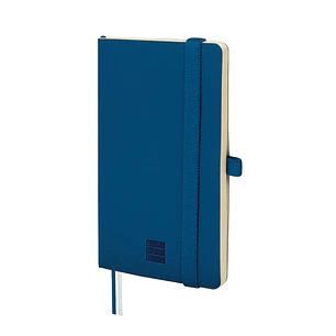 Finocam Nexo Cuaderno de Tapa Blanda - 72 Hojas - 90x150mm - Rayado Horizontal - Papel Crema de 80g/m2 - Bolsillo Interior - Portaboligrafo - Hojas Mi