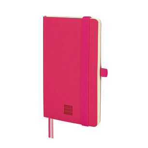 Finocam Nexo Cuaderno de Tapa Blanda - 72 Hojas - 90x150mm - Papel Crema de 80g/m2 - Liso - Bolsillo Interior - Cierre con Goma - Hojas Microperforada