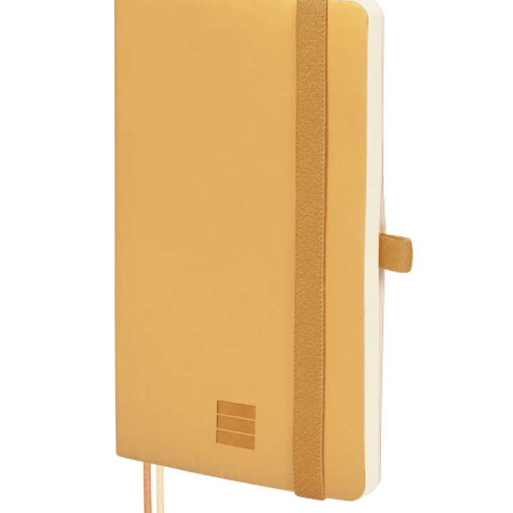 Finocam Nexo Cuaderno de Tapa Blanda - 72 Hojas - 90x150mm - Papel Crema de 80g/m2 - Liso - Bolsillo Interior - Cierre con Goma - Hojas Microperforada 1