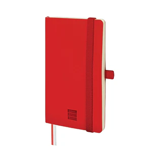Finocam Nexo Cuaderno de Tapa Blanda - 72 Hojas - 90x150mm - Papel Crema de 80g/m2 - Liso - Bolsillo Interior - Cierre con Goma - Hojas Microperforada