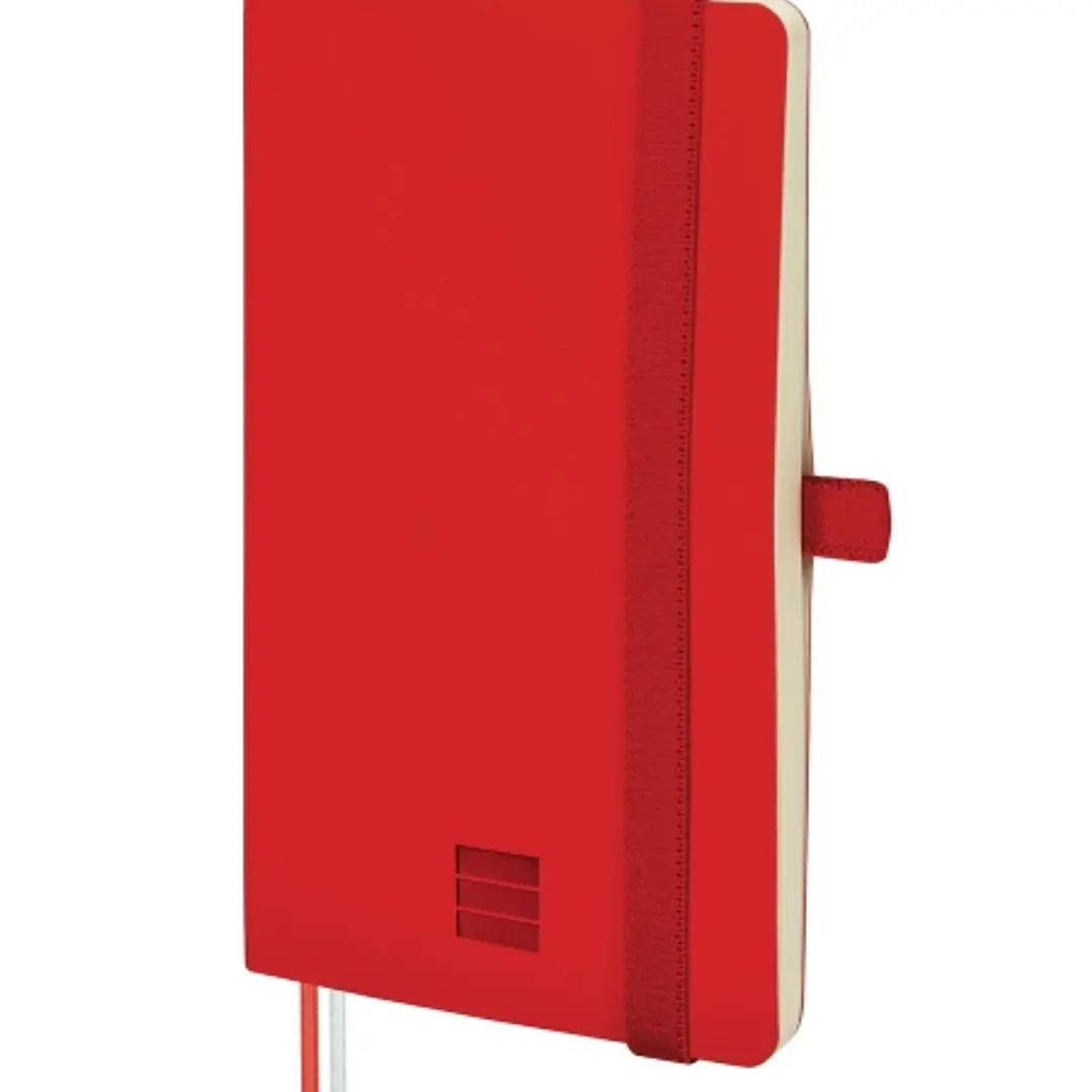 Finocam Nexo Cuaderno de Tapa Blanda - 72 Hojas - 90x150mm - Papel Crema de 80g/m2 - Liso - Bolsillo Interior - Cierre con Goma - Hojas Microperforada 1