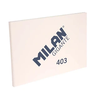 Milan 403 Gigante Bloc de Dibujo A3 50 Hojas Papel Liso de 200g/m² - Tapa Blanda y Cubierta Trasera Dura - Color Marfil y Textura Sedosa de Grano Fino