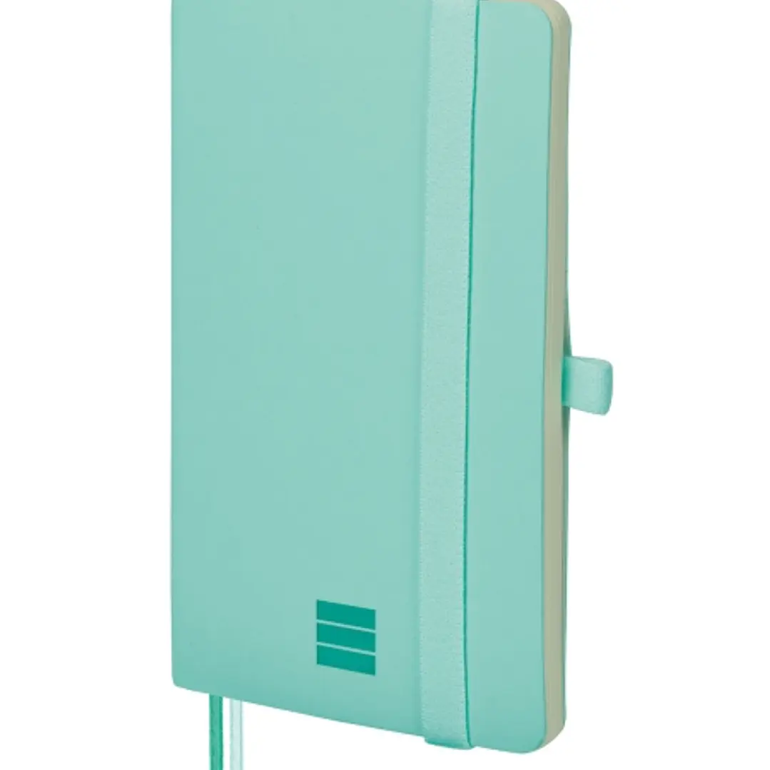 Finocam Nexo Cuaderno de Tapa Blanda - 72 Hojas - 90x150mm - Papel Crema de 80g/m2 - Liso - Bolsillo Interior - Cierre con Goma - Hojas Microperforada 1