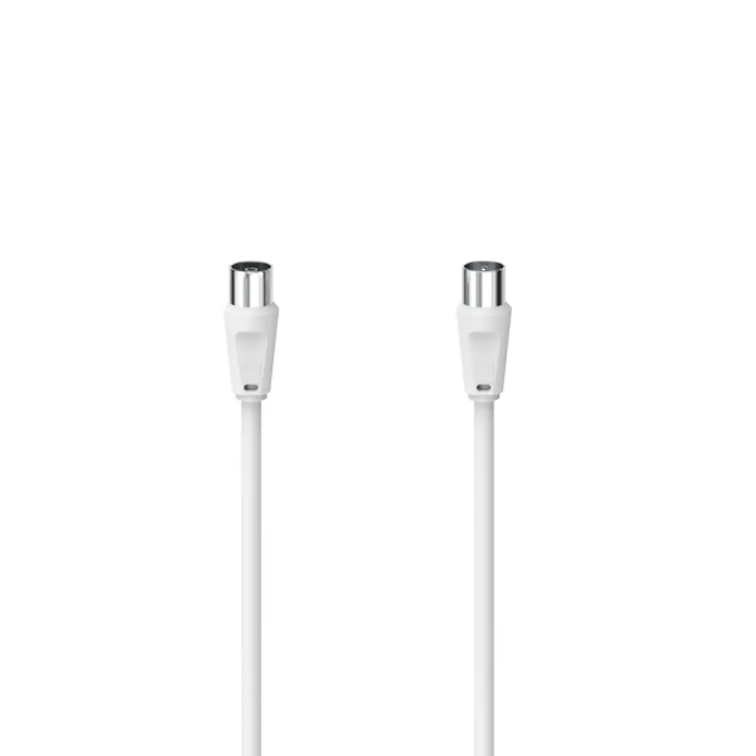 Hama Cable Coaxial de Antena Macho/Hembra - Longitud 5m - Color Blanco 1