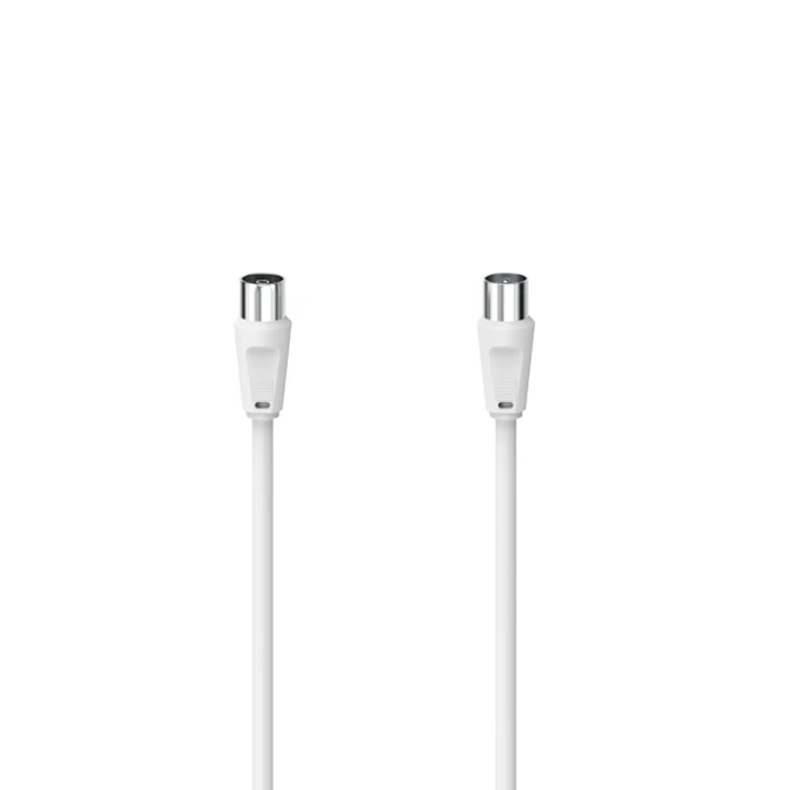 Hama Cable Coaxial de Antena Macho/Hembra - Longitud 5m - Color Blanco 1