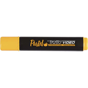 Tratto Video Pastel Marcador Fluorescente - Punta Biselada - Tinta al Agua - Secado Rapido - Color Naranja Mandarina