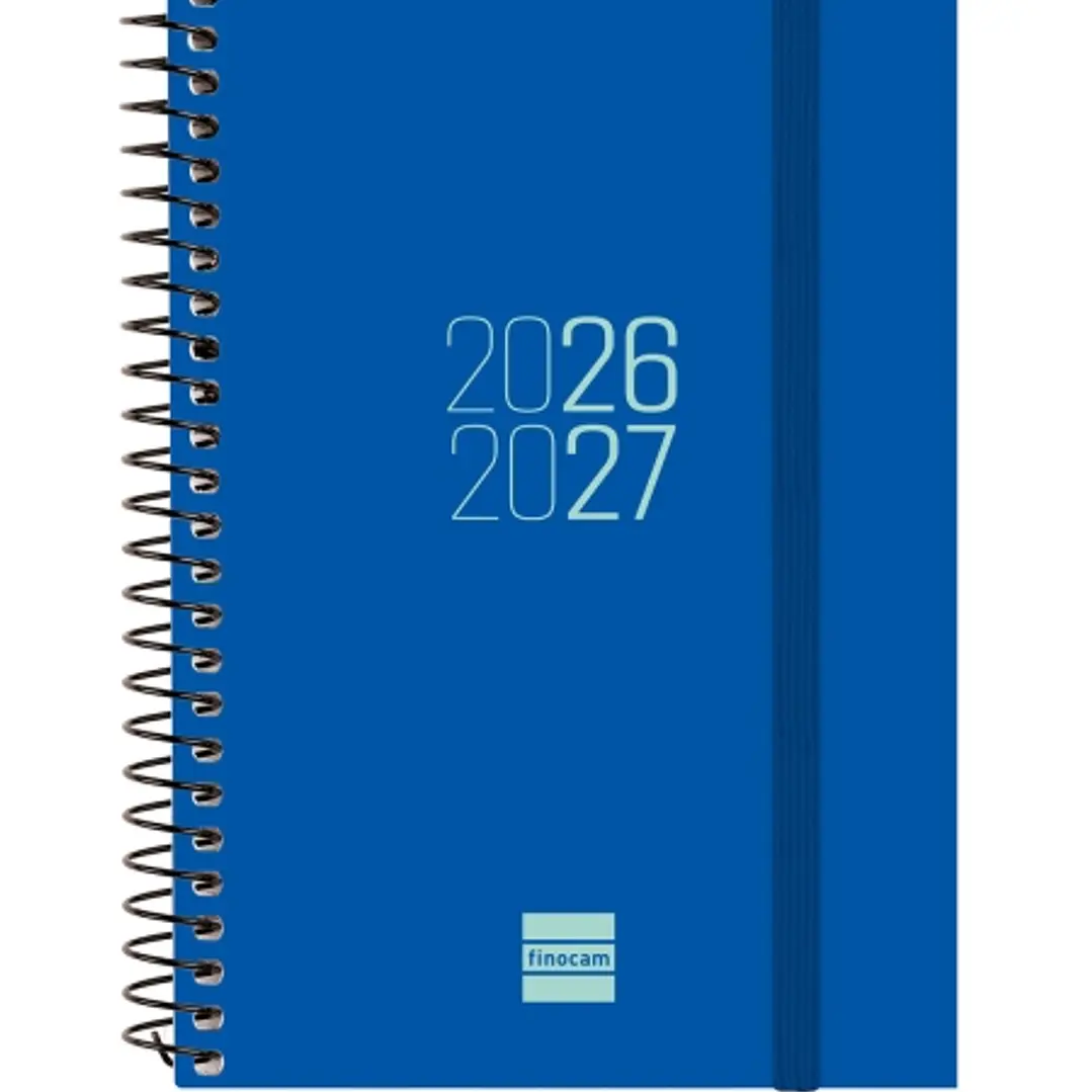 Finocam Espir Agenda Escolar 26/27 en Catalan - Semana Vista Horizontal - Formato E8 - 120x171mm - Tapas de Polipropileno - Papel de 80g/m2 - Espiral  1