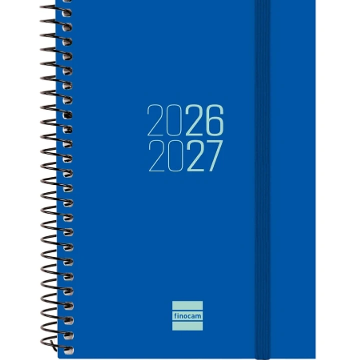 Finocam Espir Agenda Escolar 26/27 en Catalan - Semana Vista Horizontal - Formato E8 - 120x171mm - Tapas de Polipropileno - Papel de 80g/m2 - Espiral  1