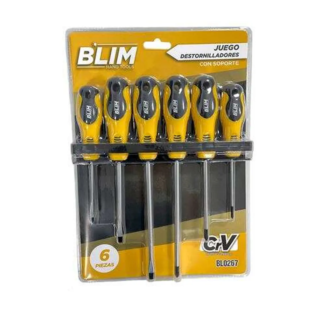 Blim Juego 6 Piezas Destornilladores con Soporte 1