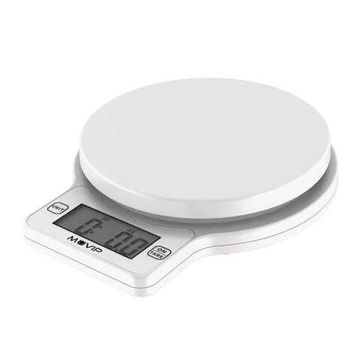 Muvip Round Kitchen Bascula de Cocina Digital - Sensor de Alta Precision - Apagado Automatico - Peso Max. 5kg 1