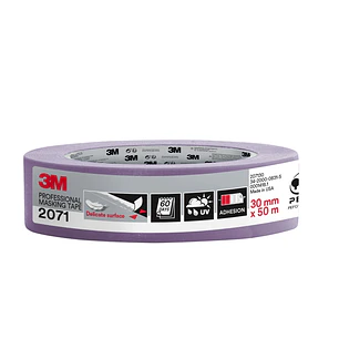 3M Cinta de Enmascarar para Superficies Delicadas - 30mm x 50m - 70% PEFC - Color Lavanda