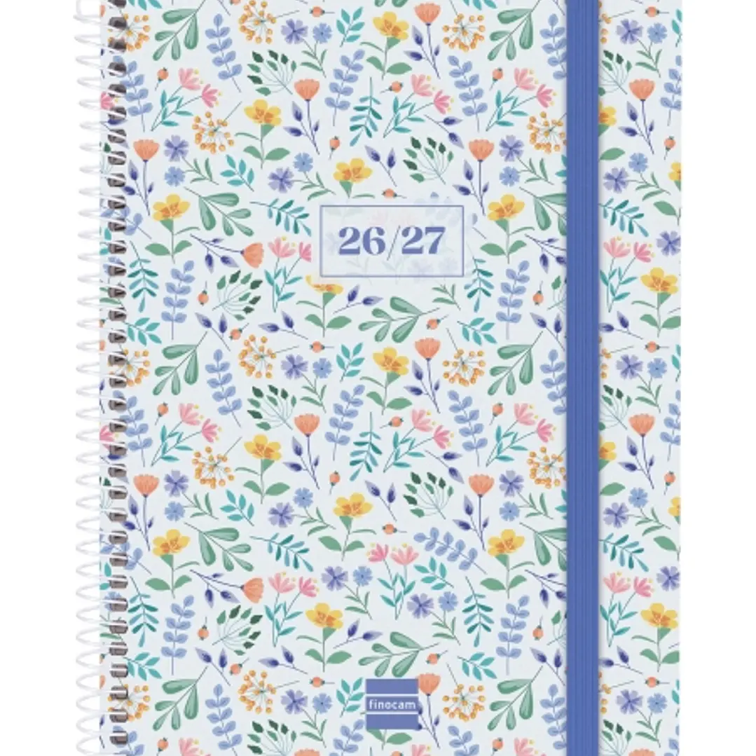 Finocam Secundaria Agenda Escolar 26/27 en Catalan - Semana Vista Horizontal - Formato 4º - 155x212mm - Tapas de Polipropileno - Papel de 80g/m2 - Esp 1