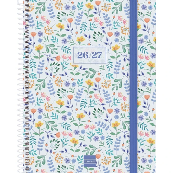 Finocam Secundaria Agenda Escolar 26/27 en Catalan - Semana Vista Horizontal - Formato 4º - 155x212mm - Tapas de Polipropileno - Papel de 80g/m2 - Esp 1