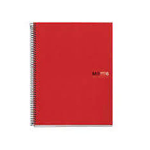 Miquel Rius Notebook6 Cuaderno de Espiral Formato A5 - 150 Hojas de 70gr Microperforadas con 2 Taladros - Cubiertas de Polipropileno - Cuadricula 5x5 