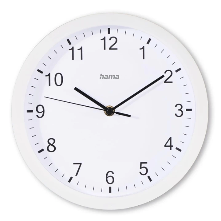 Hama Elba Reloj de Pared Analogico - Silencioso - Funciona con 1 Pila AA - 25x4cm - Color Blanco 1