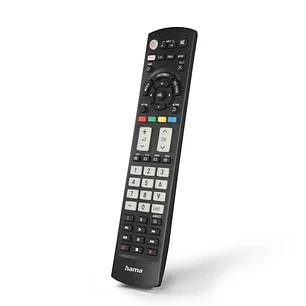Hama Mando a Distancia para TV Panasoni - Alcance 10m - 56 Botones - Acceso Directo a Plataformas de Streaming - 21.4x5x2.3cm - Color Negro