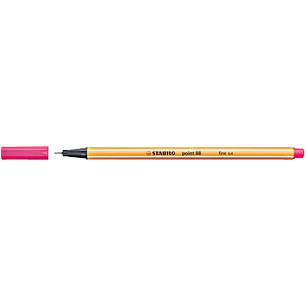 Stabilo Point 88 Rotulador de Punta Fina de Fibra - Trazo de 0.4 mm - Tinta con Base de Agua - Color Rosa