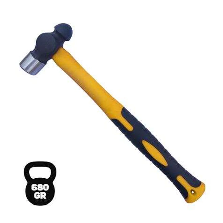 Blim Martillo de Bola - Peso 680 Gr - Cabeza de Acero Forjado - Mango de Fibra de Vidrio - Color Negro 1