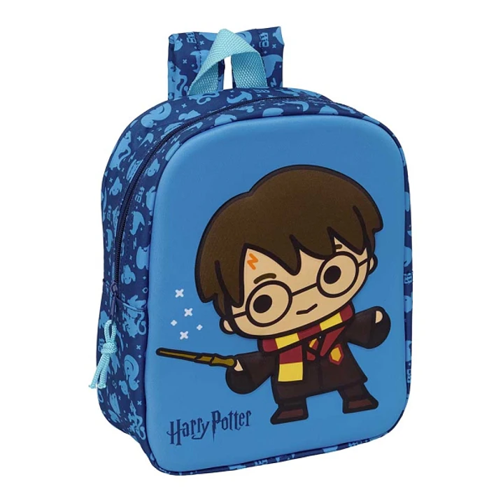 Safta Harry Potter Mochila Guarderia 3D - 6L - Cremallera - Asa de Mano - 22x27x10cm - Color Azul 1
