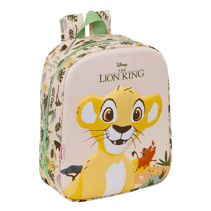Safta el Rey Leon Mochila Guarderia 3D - 6L - Cremallera - Asa de Mano - 22x27x10cm - Color Melocoton Claro 1