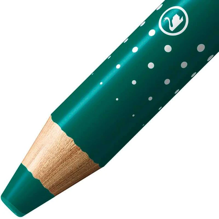 Stabilo MARKdry Marcador para Pizarra - Mina XXL de 10mm - Madera 100% Certificada PRFC - Color Verde 1