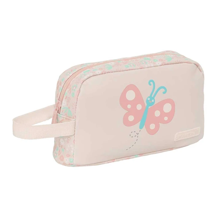 Safta Mariposa Portadesayunos Termico de 1.7L - Interior Forrado en Aluminio - 215x65x120mm - Color Rosa Pastel 1