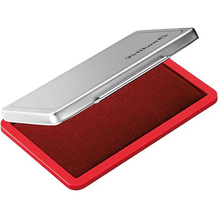 Pelikan Tampon Pelikan N.2 7x11cm - Ideal para Marcar Documentos - Tinta de Alta Calidad - Facil de Recargar - Color Rojo