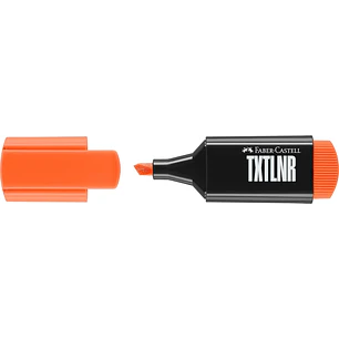 Faber-Castell TXTLNR Marcador Fluorescente - Punta Biselada - Trazo entre 1, 2 y 5 mm - Tinta con Base de Agua - Color Naranja