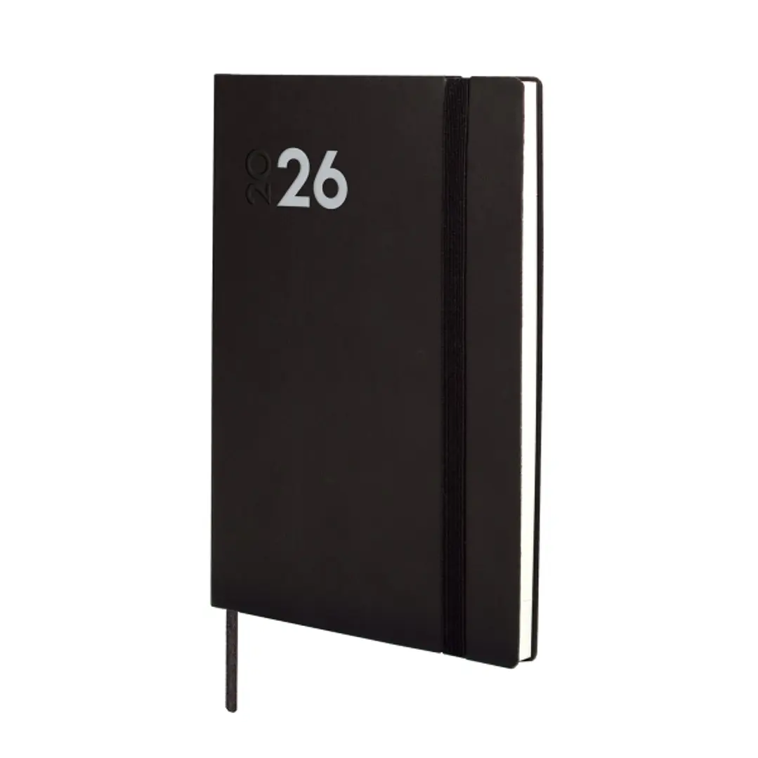 Finocam Dynamic Mara Agenda Profesional - Anual 2026 - Tapa Blanda - Cierre con Goma Elastica - Formato Y4 - 124x11x174mm - Semana Vista en Vertical - 1