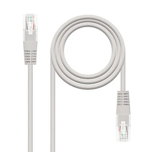 Nanocable Cable de Red Latiguillo RJ45 Cat.6 UTP AWG24 20m - Color Gris