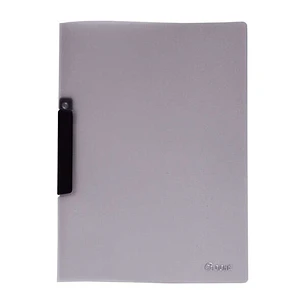Dohe Dossier con Pinza Pivotante Tamaño A4 - Fabricado en Polipropileno Translucido de 450 Micras - Color Gris