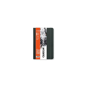 Canson Graduate Sketch Cuaderno con 60 Hojas - 14x21.6cm - 120g - Grano Fino - Tapa Dura - Color Blanco