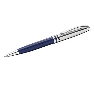Pelikan Jazz Classic Boligrafo Retractil - Trazo de 1mm - Mecanismo de Giro - Capuchon y Clip Cromados - Recambio 337M Negro - Estuche de Regalo - Col