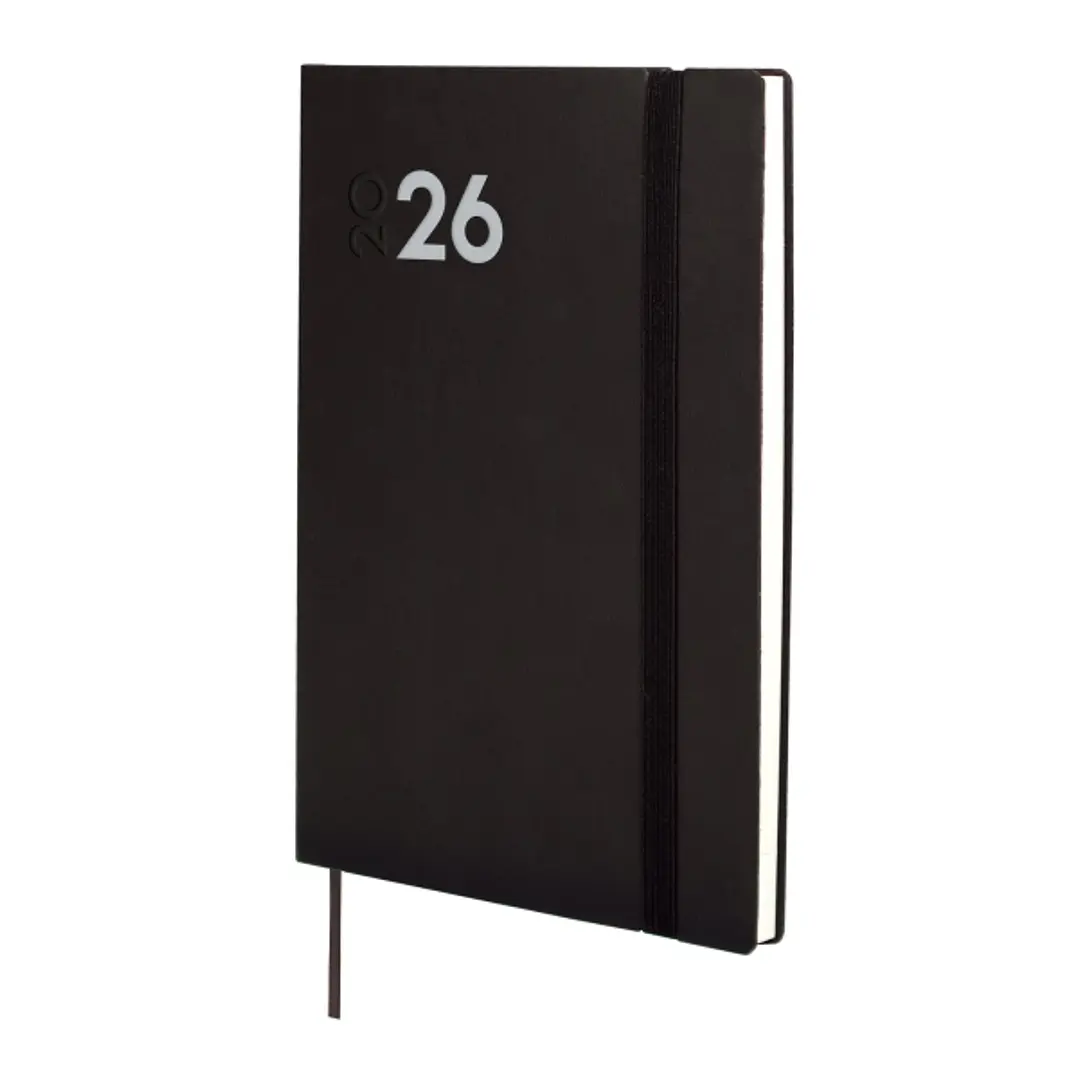 Finocam Dynamic Mara Agenda Profesional - Anual 2026 - Tapa Blanda - Cierre con Goma Elastica - Formato Y10 - 144x11x208mm - Semana Vista en Vertical  1