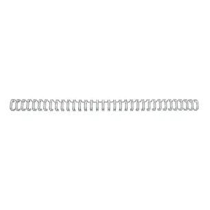 GBC Wirebind Pack de 100 Alambres de Encuadernacion 6mm para Paso 3:1 Redondo o Cuadrado - Formato A4 - Para 34 Orificios - Encuaderna hasta 55 Hojas 