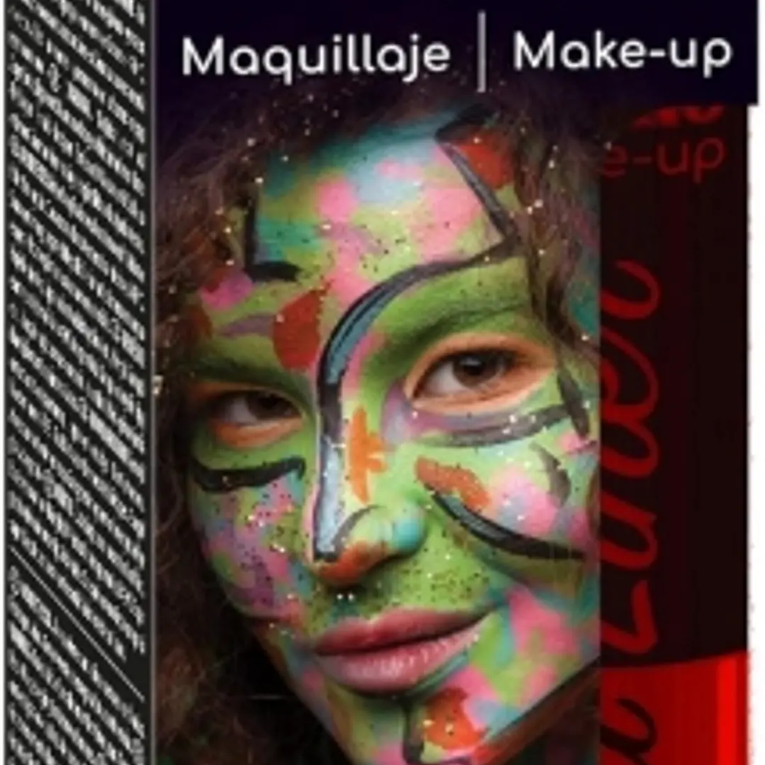Alpino Make-up Liquid Liner Pack con 4 Botes de Maquillaje Liquido con Aplicador - Se Lava con Agua - Testado Dermatologicamente - Color Rojo 1