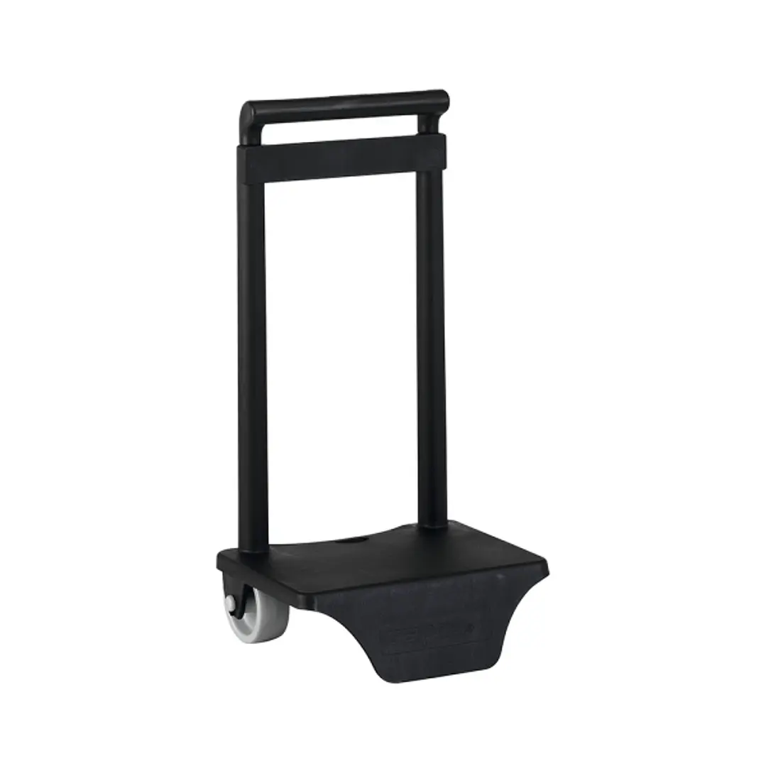 Safta Carro Portamochilas - Sujecion Universal - Material Resistente - Ruedas de PVC - 22x10x27cm - Color Negro 1