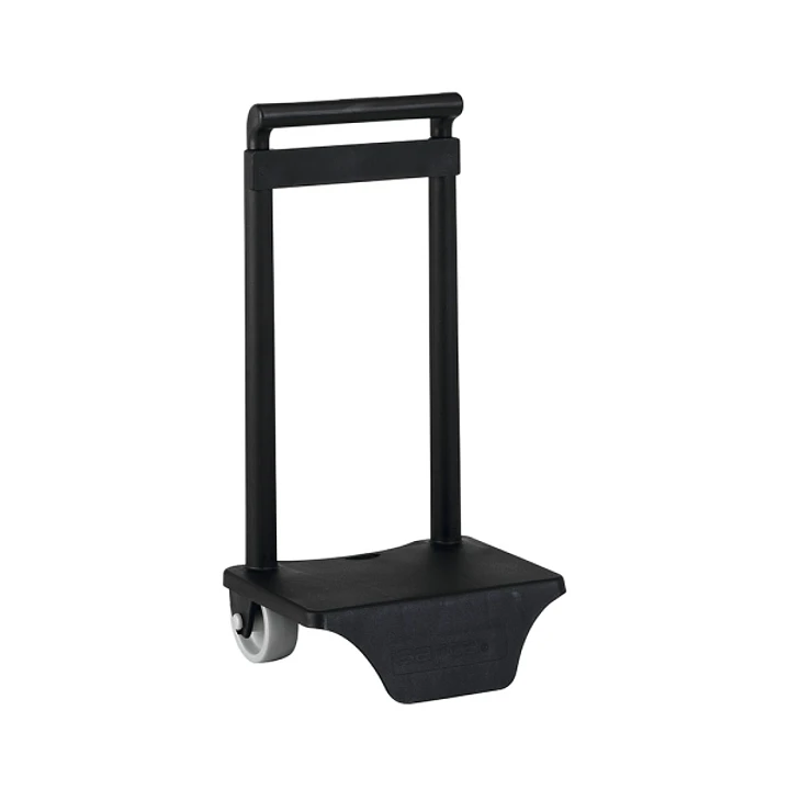 Safta Carro Portamochilas - Sujecion Universal - Material Resistente - Ruedas de PVC - 22x10x27cm - Color Negro 1
