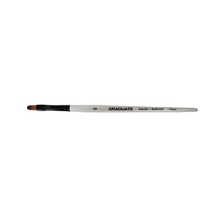 Daler Rowney Graduate Pincel Multitecnica - Pelo Sintetico - Mango Corto - Lengua de Gato Nº6