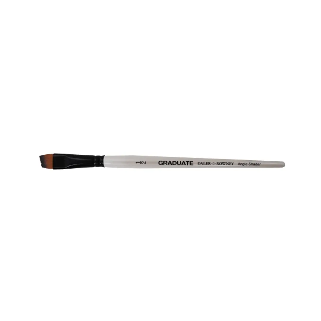 Daler Rowney Graduate Pincel Multitecnica - Pelo Sintetico - Mango Corto - Sombreador Angular 1/2