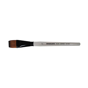 Daler Rowney Graduate Pincel Multitecnica - Pelo Sintetico - Mango Corto - Plano Lavis 1