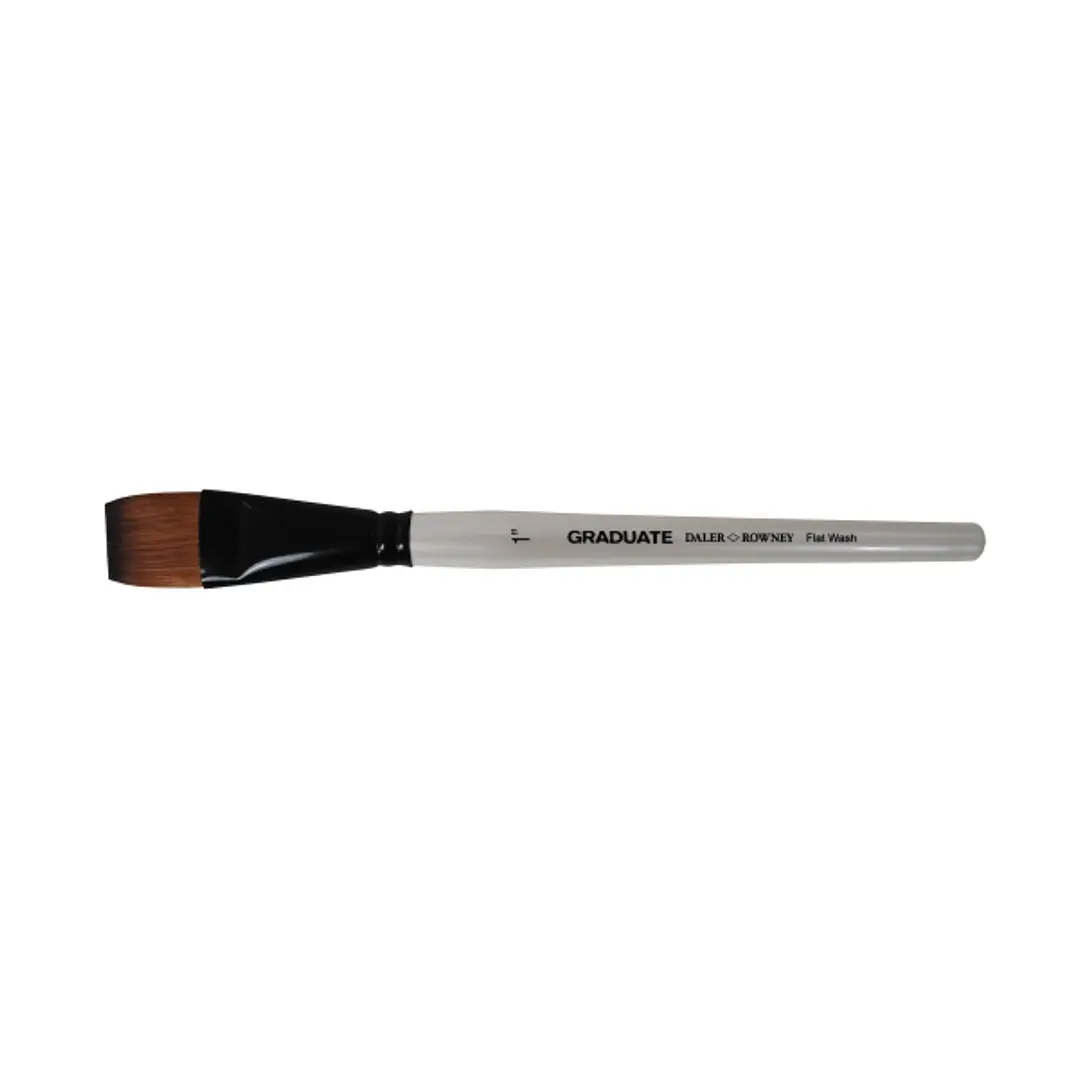 Daler Rowney Graduate Pincel Multitecnica - Pelo Sintetico - Mango Corto - Plano Lavis 1
