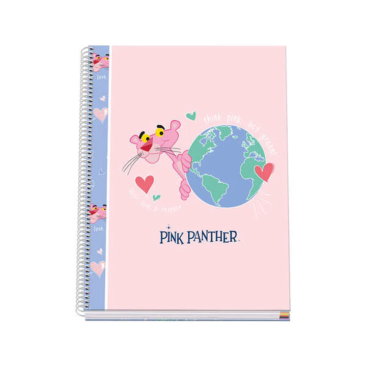 Dohe Cuaderno en Espiral de Tapa Dura A4 - 228x300mm - Cubierta en Carton Forrado con Papel Impreso a Todo Color y Plastificado Brillo - Interior de 1 1