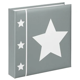 Hama Skies Album de Fotos - Capacidad para 200 Fotos 10x15cm - Insercion Lateral - Tapa Plastificada - 22.5x22cm - Color Gris