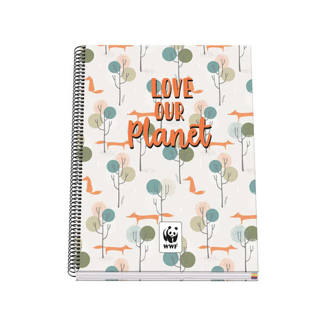 Dohe Cuaderno en Espiral de Tapa Dura A4 - 228x300mm - Cubierta Carton Forrado con Papel Impreso a Todo Color y Plastificado Brillo - Guardas Impresas 1